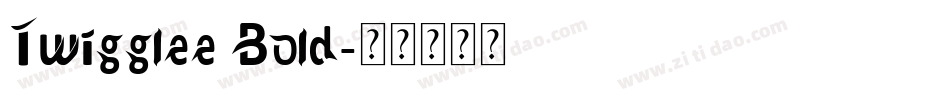 Twigglee Bold字体转换